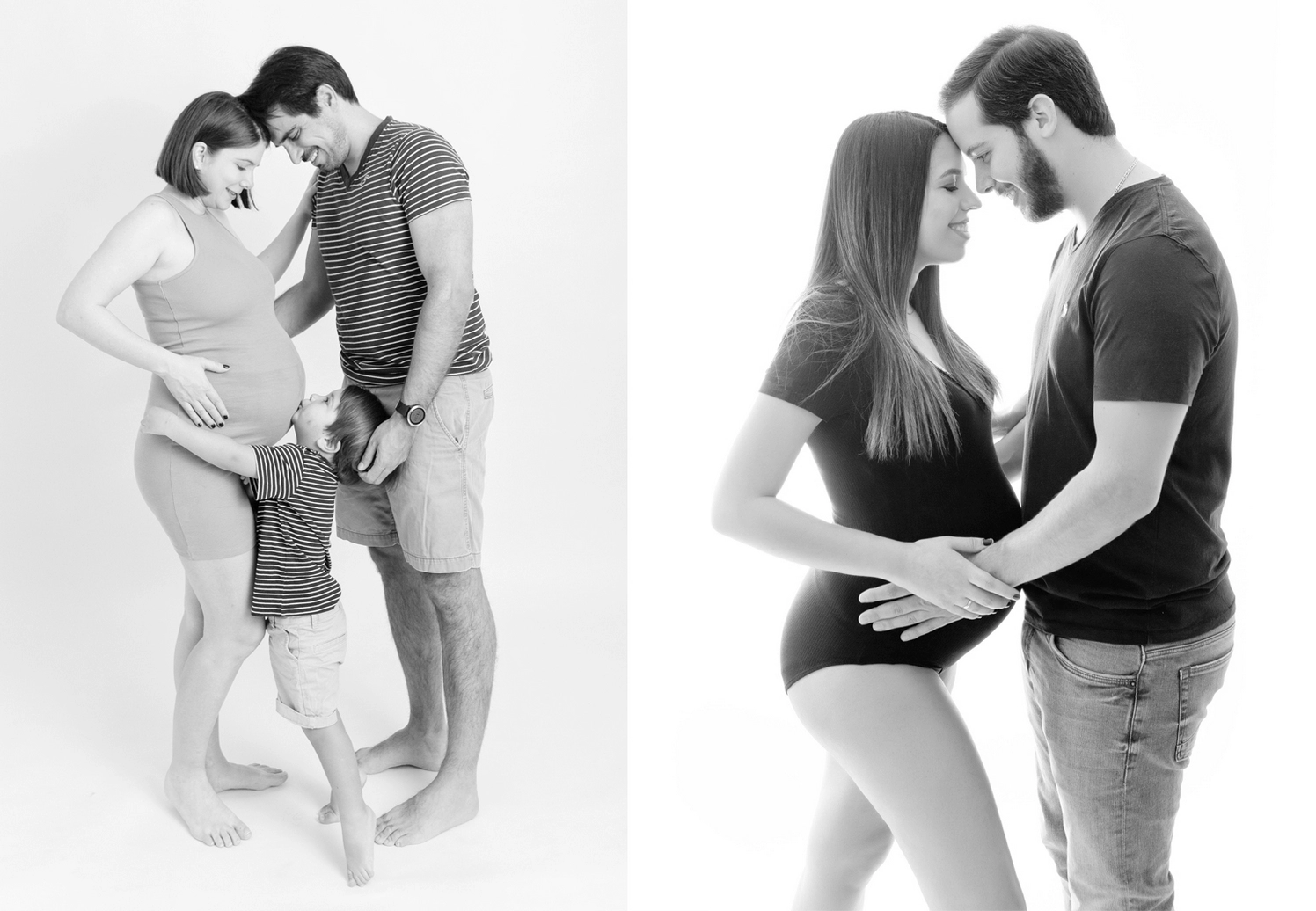 Fotografía artística de embarazada en estudio