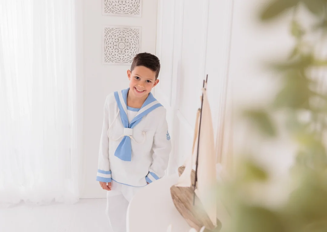 Fotografía de Primera Comunión en estudio en Guadarrama, Madrid