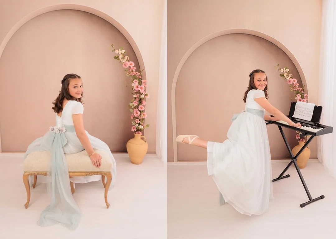 Fotografía de Primera Comunión en estudio en Guadarrama, Madrid