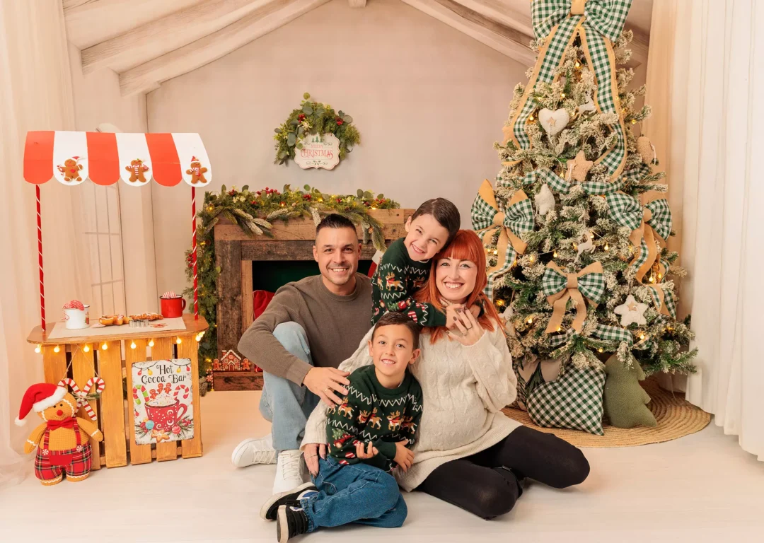 Sesión de fotos de Navidad en familia Fotobabybook Guadarrama