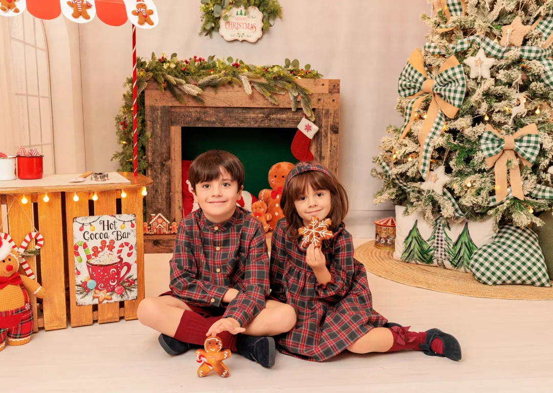 Fotos de Navidad en familia en estudio fotográfico en Guadarrama